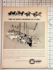 Vintage CALIENTE Race Course Tijuana Mexico Ad Horse Racing Ephemera picture
