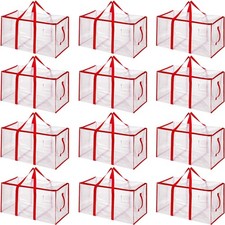Aliceset 12-Pack Clear Moving Bags 90.84L Heavy Duty Extra Large Storage Totes picture
