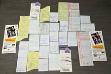 Disneyland 1996 Ephemera Lot Receipts Maps Bag Passport Pacific Hotel 39 Pc Vtg picture