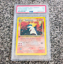 WOTC 2000 Pokemon Neo Genesis Typhlosion Holo 1st Edition 18/111 PSA 5 Pokemon picture