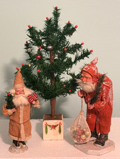 ANTIQUE GERMAN CHRISTMAS FEATHER TREE  BEAUTIFUL 15