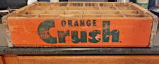 Antique Duluth, MN Orange Crush 24 Soda Durabilt Wood Crate Advertising Box picture