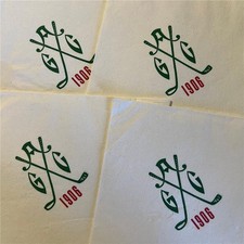 Vtg Annandale Golf Club Paper Cocktail Napkin Lot 4 Pasadena CA est 1906 RARE picture