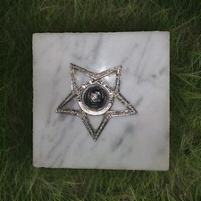 Vintage June 1978 Women's Mason Grand Chapter Georgia Banquet Marble Medallion  picture