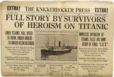 THE KNICKERBOCKER PRESS NEW YORK SPECIAL EDITION NEWSPAPER TITANTIC picture