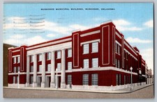 Postcard - Muskogee Municipal Building, Muskogee, Oklahoma picture