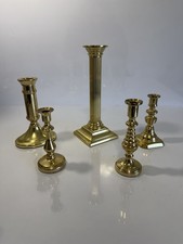 Vintage Baldwin Brass Candlestick Holders Set of 5 Smithsonian National Trust picture