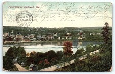 Postcard: Panorama of Hallowell, Me. and AUG 31 Aug 30th/04 like. to h picture