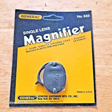 Vintage General Tools No. 533 Single Lens 5x Magnifier USA NEW NOS  picture