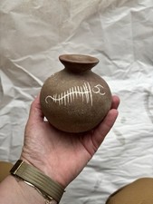 Vintage MILES ROBERTS Ceramic ARIZONA CLAY WORKS Native Pottery Incense Burner picture