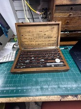 MACHINIST OfCe TOOLS LATHE  Gage Block Set in Wood Case picture