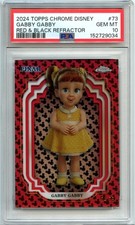GABBY GABBY 2024 TOPPS CHROME DISNEY RED BLACK REFRACTOR SP 24/28 PSA 10 GEM picture