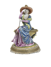Vintage Carl Scheidig Grafenthal GDR Dresden Style Porcelain Lady Figurine picture