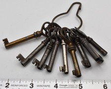 Lot of 10 Antique / Vintage Furniture and Cabinet Keys picture