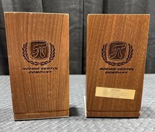 RARE - Vintage Boeing Vertol Bookends. Employee Award. 1980. Pre Name Change picture