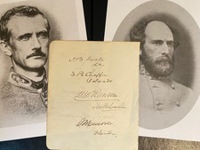 (7) Senator Signatures; Confederate General John T. Morgan & Matt Ransom & More picture
