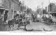 Main Street View Water Valley Mississippi MS - Reprint picture