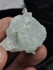 Prehnite combined with qaurtz and  Nice Color & Termination-Afg. picture