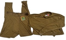 USMC FROG XGO Flame Resistant Base Layer Set Shirt Pants Mens S Coyote USA READ picture