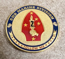 US Marine Corps - 2nd MARINE DIVISION Challenge Coin ·FAST SHIPPING· ·IN STOCK· picture