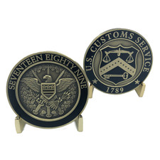 I-021 US Customs Service Legacy Challenge Coin 1789 Hard Enamel Treasury (pre CB picture