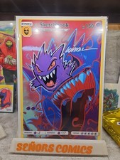 Pokemon Sketchbook Gorkëm Demir NYCC 2025 NM Gengar Remarqued & Signed 4/17- 1/1 picture