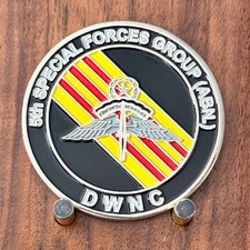 5th Special Forces Group ABN DWNC Military Challenge Coin  W#23 picture