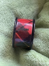Wallace Tartan Ware Mauchline Napkin Ring Scotland Scottish Hard To Find picture