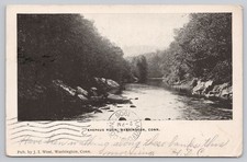 Shepaug River Washington CT 1906 Postcard Landscape View J.I. West picture