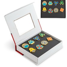 Pokemon Cartoon Anime All 8 Sinnoh Gym Badges Gen. 4 for Cosplay - Collector Box picture