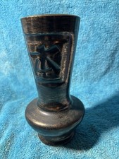 Vintage Japanese Savoy Ceramic Hand Painted 24 Carat Vase picture