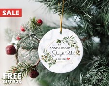 Personalized Marriage Ornament for  the years married - 5th 10th 25th 40th 50th picture