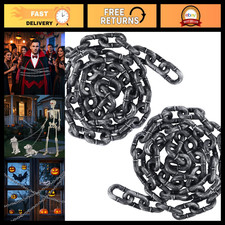 Zcaukya 2 Pcs Halloween Plastic Chain, 6FT Fake Chains picture