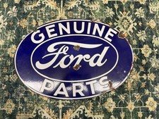 Original 1950s Porcelain Ford genuine parts sign picture