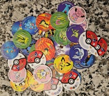 Pokemon Collection Of Tazos 25 Random Tazos Pokemon Figure Pokemon Pogs Rare picture