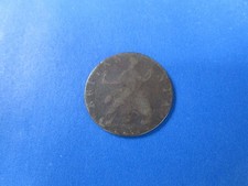 Revolutionary War/Colonial Era George II Copper Halfpenny Dated 1754 picture