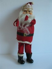 Vintage 1950's  11 in. Santa Claus Doll Rubber Face MID CENTURY Dream Girls picture
