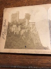 Vintage Ruined Castle Rhinestein Germany Stereoview Photo Card picture
