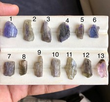 Natural AAA Bi-Color Tanzanite Rough Unheated Crystal Gemstone Specimen picture