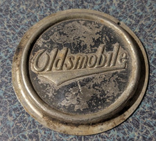 VTG Metal Oldsmobile American Automotive Emblem Badge Logo Cap Decal Gas & Oil picture