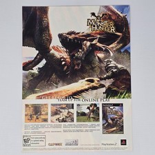 Monster Hunter PlayStation 2 PS2 Get Ready Print Ad/Poster picture