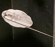 Kirk & Son Sterling Antique Floral Oval  Hatpin Stick Pin #1673 Add Your Initial picture