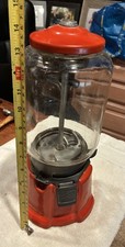 VTG Antique Northwestern Gumball Machine Red Porcelain Candy picture