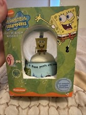 Enesco SpongeBob SquarePants Musical Waterball Snowglobe 2003 Open Box picture