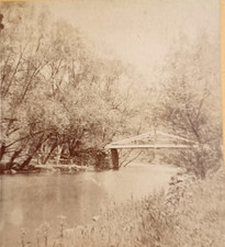 Fairmont Park Foot Bridge Philadelphia Pennsylvania PA James Cremer Stereoview picture