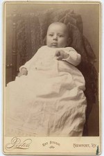 Cabinet Photo - Newport Kentucky Baby - Long Gown picture
