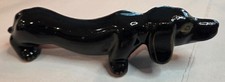 Vintage Ceramic Dachshund Figurine Black, 5.5