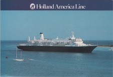 Holland America Line ocean liner Nieuw Amsterdam Noordam 4x6 Postcard picture