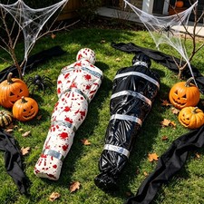 Halloween Decorations Outdoor Body Props Scary Fake Corpse in Bag Hallowmas Prop picture