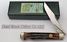 Canal Street First Production Folding Guard Lockback Knife - MINT New Old Stock picture